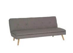 Zetelbed Fjord 1 persoons - 183x86cm - stof - grijs