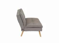 Zetelbed Fjord 1 persoons - 183x86cm - stof - grijs