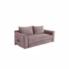 Zetelbed Rick 2-zit - stof - roze