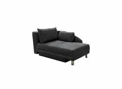 Zetelbed Roy Recamière 149x90cm - stof - grijs