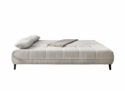 Zetelbed Till 2-persoons - stof - beige met opbergruimte