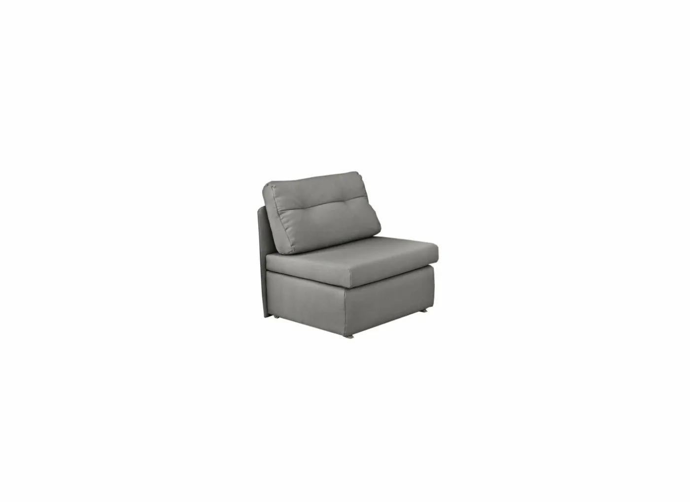 Zetelbed Tunis 1 persoons - 85x82cm - stof - grijs