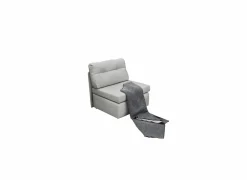 Zetelbed Tunis 1 persoons - 85x82cm - stof - lichtgrijs