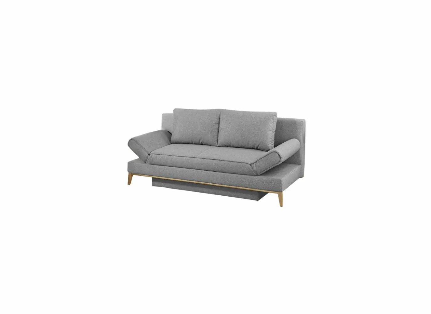 Zetelbed Yann 2 persoons - 198x92cm - stof - grijs