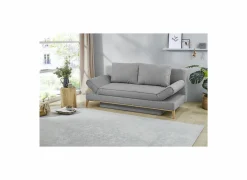 Zetelbed Yann 2 persoons - 198x92cm - stof - grijs