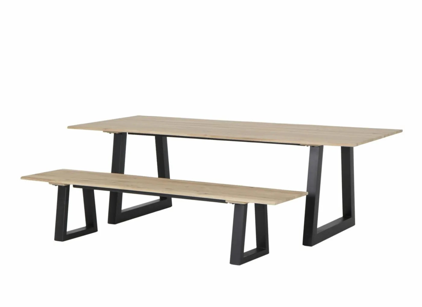 Zitbank Sherwood 180cm - eik massief - naturel