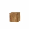 Zuil Kubus 15x15x15cm - eik massief - naturel