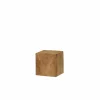 Zuil Kubus 10x10x10cm - eik massief - naturel