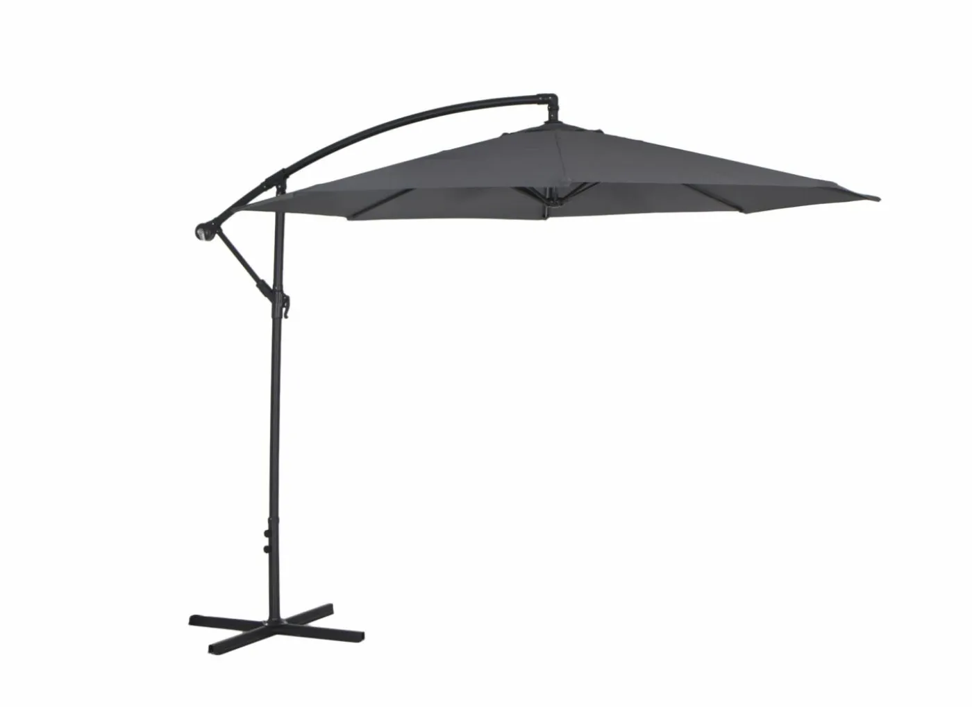 Zweefparasol Agape Ø300cm antraciet met beschermhoes