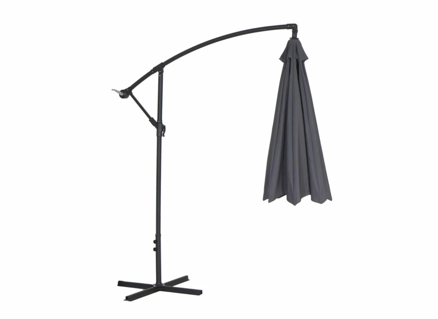 Zweefparasol Agape Ø300cm antraciet met beschermhoes